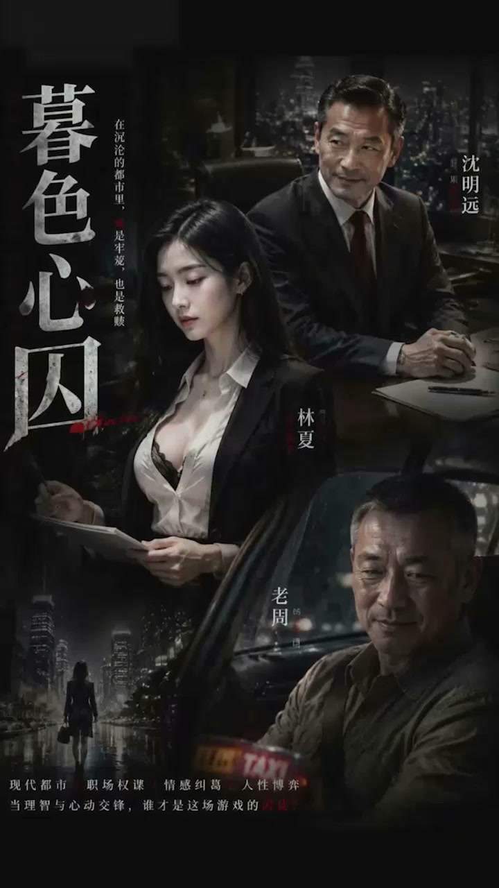 色情小说改编 暮色心囚 AI短 剧EP1-2集 办公室OL制服诱惑 被老板按桌猛干深喉内射