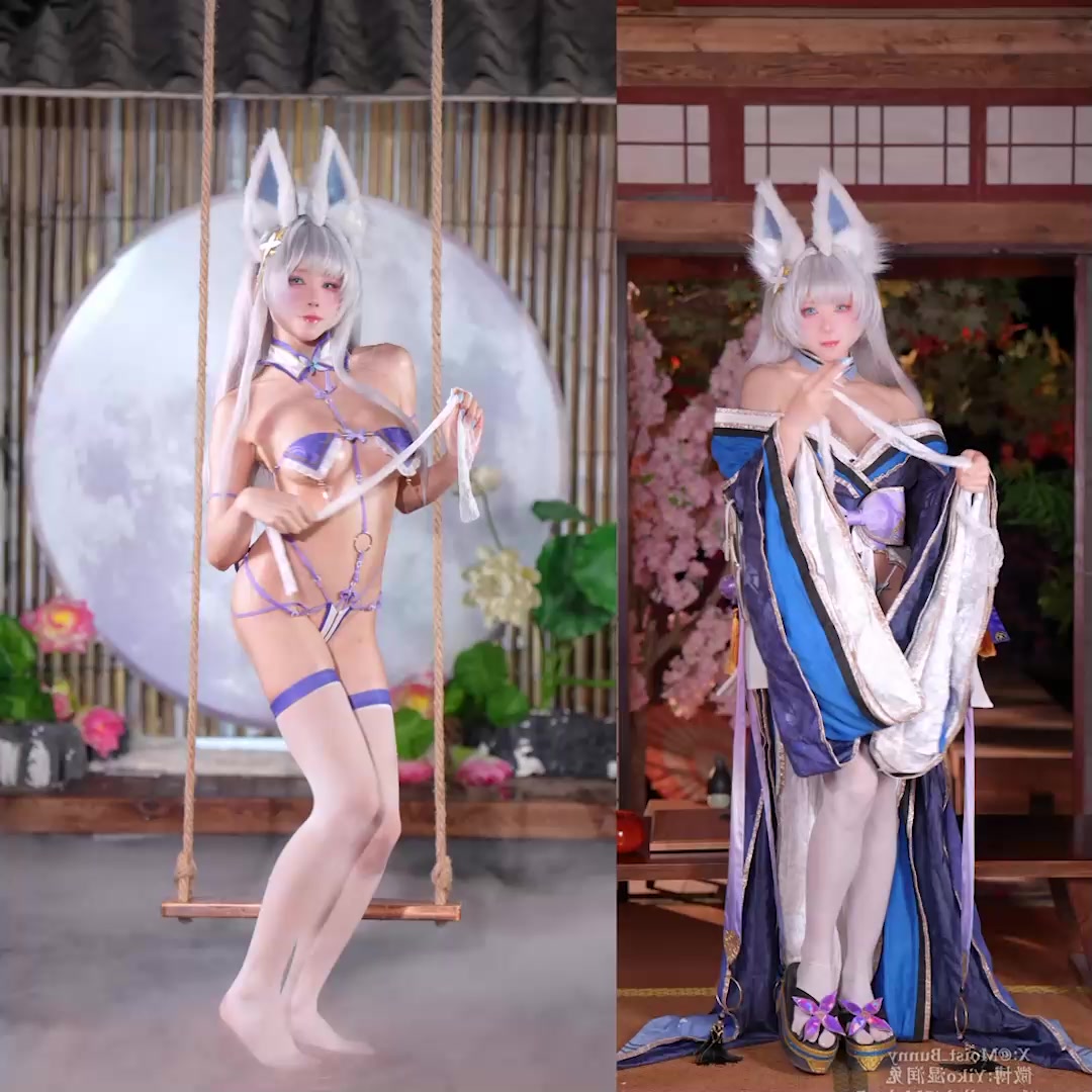 推特福利姬 Yiko湿润兔 Cosplay碧蓝航线白丝玉足写真 看得心跳加速欲火焚身