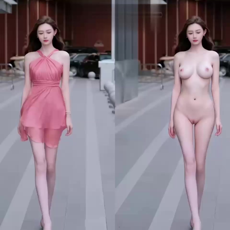 抖音网红车模 敏敏 AI脱衣视频 巨乳肥臀白虎小穴暴露无遗 双屏对比太刺激 极度香艳诱人！