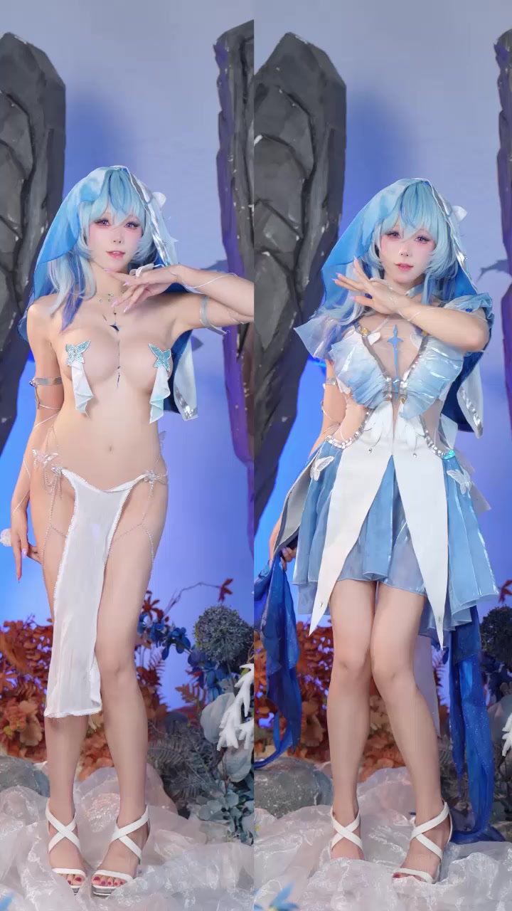 爆乳COS福利姬 黏黏团子兔 化身网游鸣潮守岸人 上演极致肉欲诱惑 爆乳喷涌肥臀狂摇 双屏淫舞直接封神！