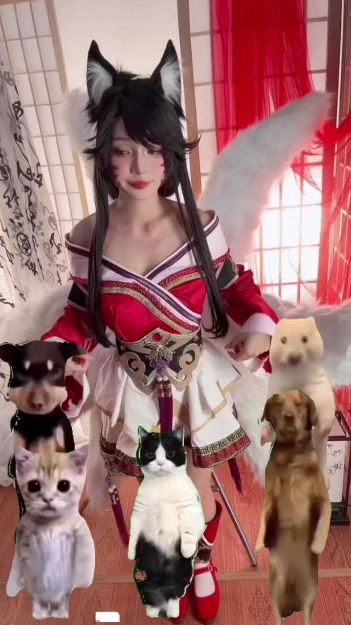 神颜爆乳福利姬 UmekoJ COS九尾骚狐 阿狸魅魔降临 紧身淫装下乳浪臀波翻涌 媚眼轻颤间尽是勾魂摄魄！
