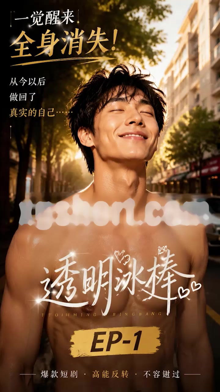 AI情色短剧 透明冰棒 第一集 男主忽变透明人 灵光一闪杀入女澡堂
