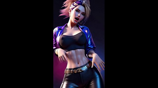 Akali's Playful Dance (ROSÉ - APT.) | LOL | 3D Dance