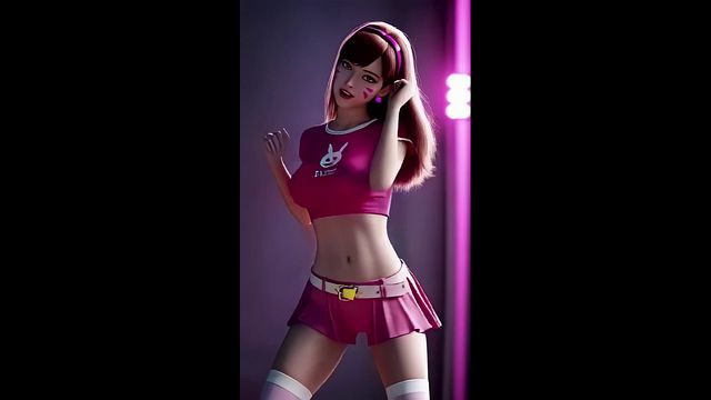 D.Va's Playful Dance (MOMOLAND - Bboom Bboom) | Overwatch | 3D Dance