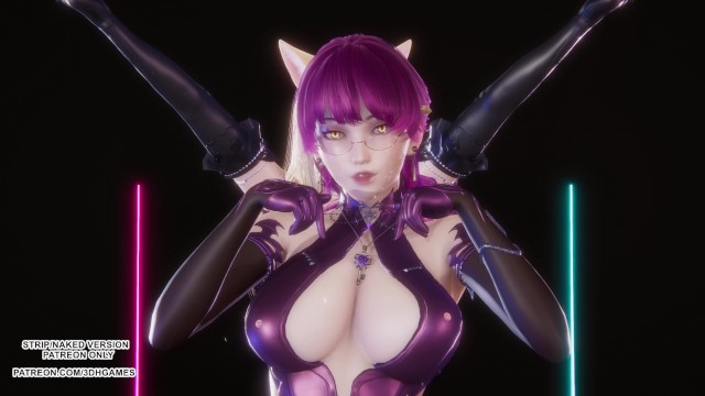 [MMD] Red Velvet - Monster Ahri Evelynn Sexy Kpop Dance League of Legends Hentai Uncensored 4K 60FPS