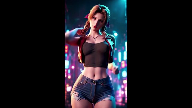 Aerith's Cheerful Dance (Sistar - Shake It) | FF7 | 3D Dance