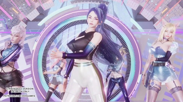 [MMD] BLACKPINK - THE GIRLS 阿狸 阿卡丽 凯莎 伊芙琳 塞拉芬 热Kpop 舞蹈 英雄联盟