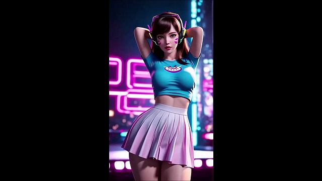 D.Va's Flirty Dance (Insomniac Records - Saturday Love) | Overwatch | 3D Erotic Animation