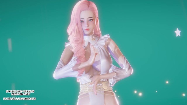 [MMD] (G)I-DLE) - HWAA Seraphine Sexy Kpop Dance League of Legends Hentai Uncensored 4K 60FPS