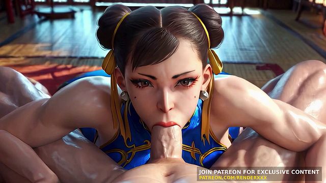 3D Animation : Street Fighter - Chun Li Blowjob FullNelson Fuck Uncensored Hentai