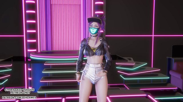 [MMD] HWASA - NA - Akali Sexy Kpop Dance League of Legends Hentai Uncensored 4K 60FPS