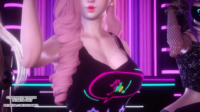 [MMD] KISS OF LIFE - Midas Touch Ahri Akali Seraphine Sexy Kpop Dance Uncensored Hentai