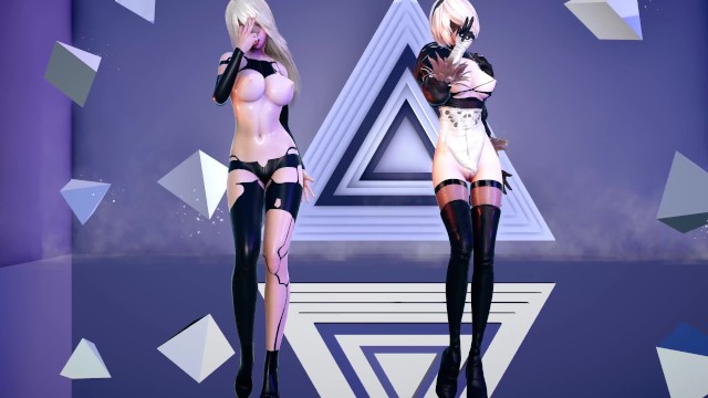 [MMD] 捕梦网 - Odd Eye Hot Striptease NierAutomata A2 2B 4K 60FPS
