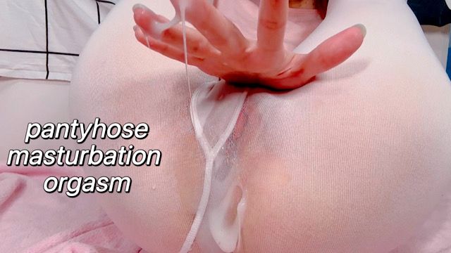 pantyhose soaked through with multiple orgasms and squirt 💦