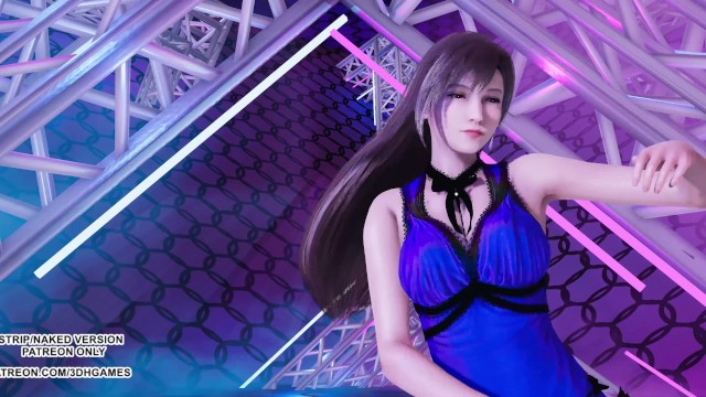 [MMD] T ara - NumberNine Aerith Tifa Lockhart 紫色连衣裙最终幻想 7 重制版热门 Kpop 舞蹈
