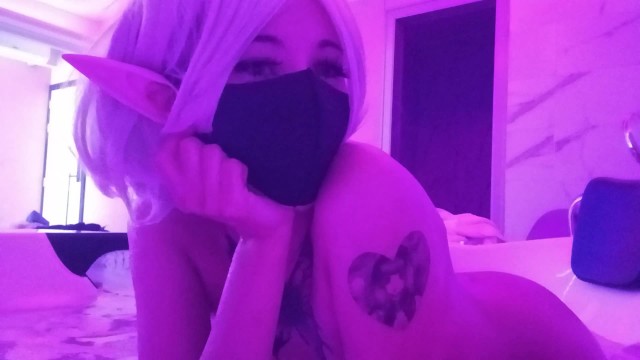 Halloween Nyauri1 #13 POV gotica cosplayer in the jacuzzi part 1