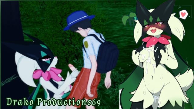 This hot pokemon meowscarada is looking to fuck her trainer
