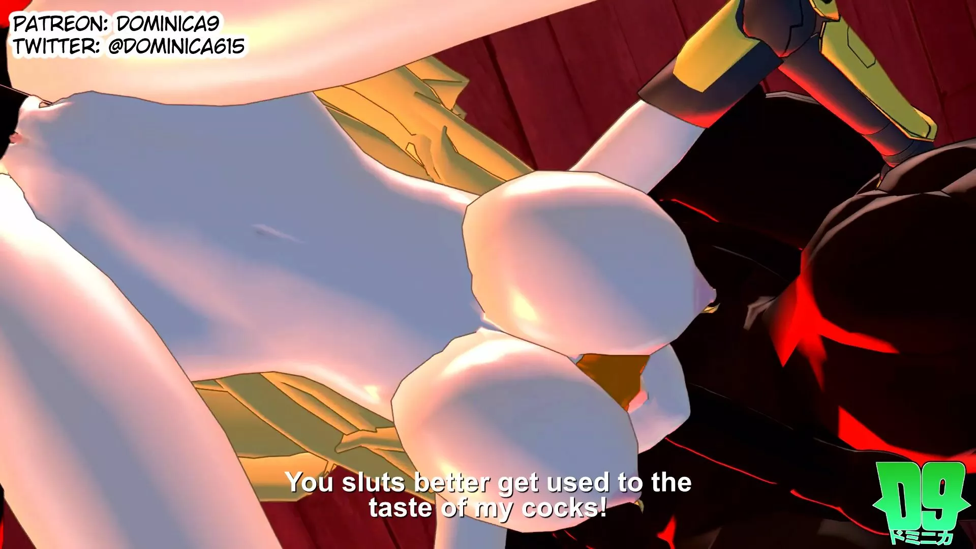 Team RWBY gets Gangbanged by a Group of Grimm