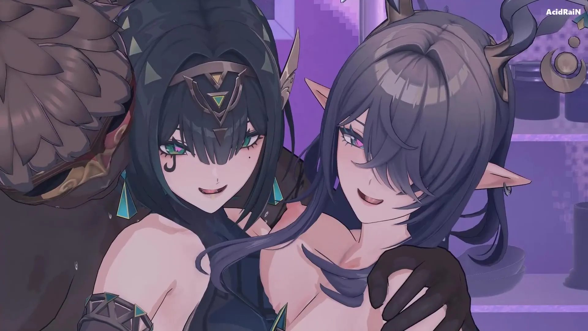 Nefer & Lauma Group sex video (Genshin impact)