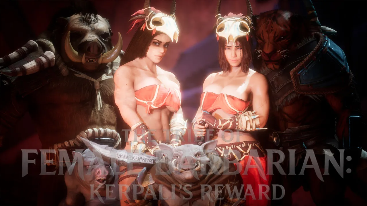 The Tribe of Female Barbarian Kerpali’s Reward 4K