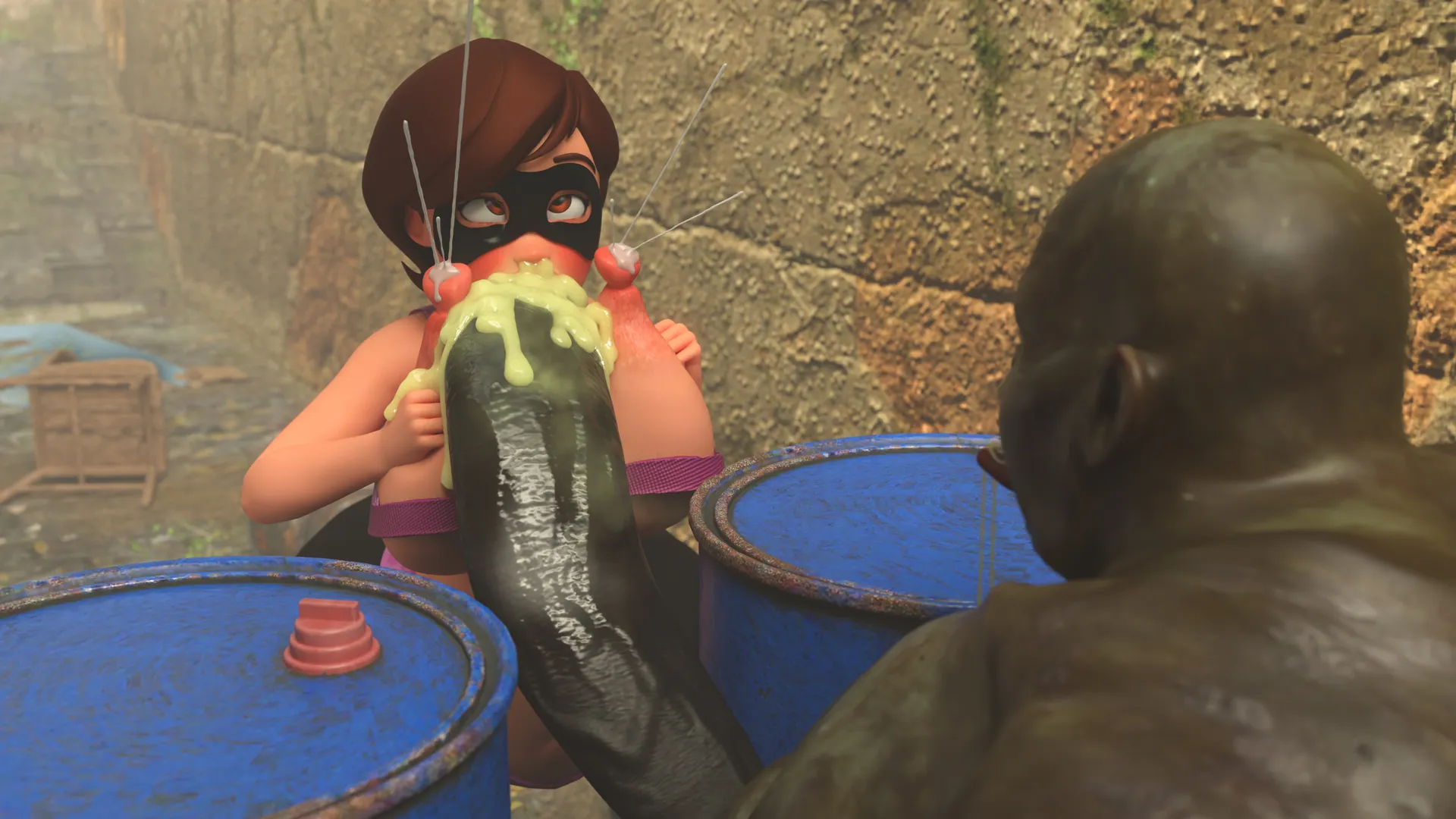 Helen Parr: On a Special Mission – Cheating with a Monster During Pregnancy