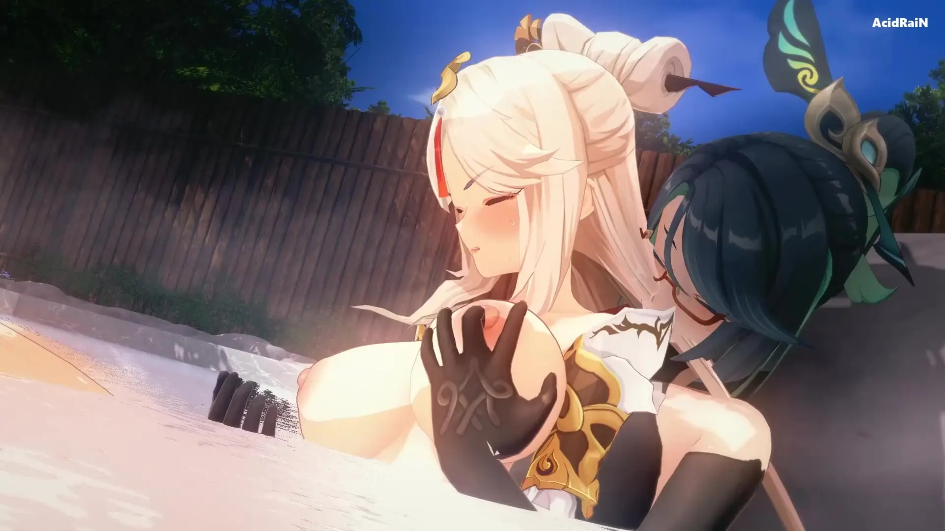 Ningguang x Futa Xianyun having fun (GI)