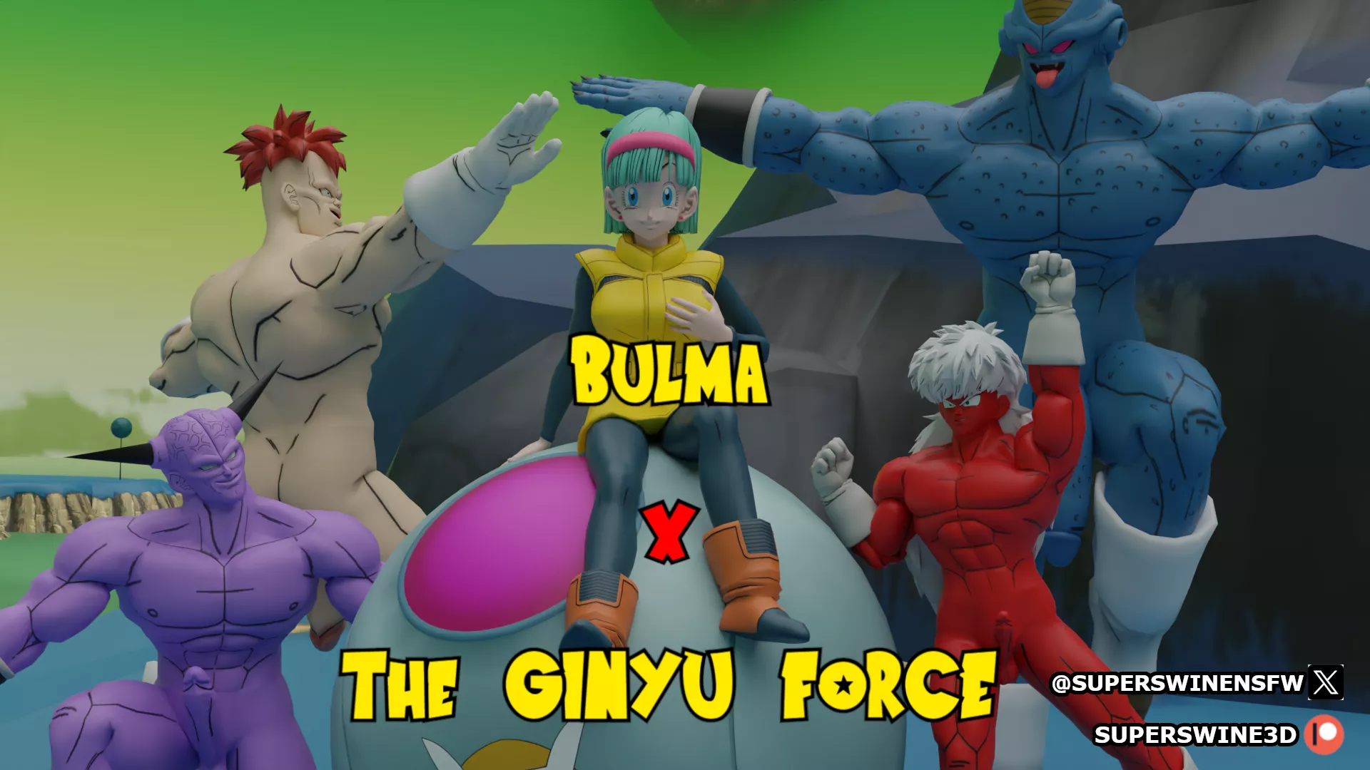 Bulma and the Ginyu Force - SuperSwineNSFW