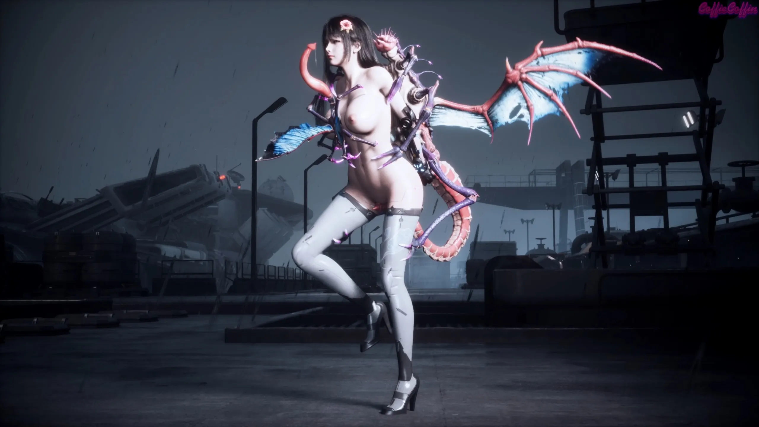 Operation Lovecraft - Juzi and small flying creatures