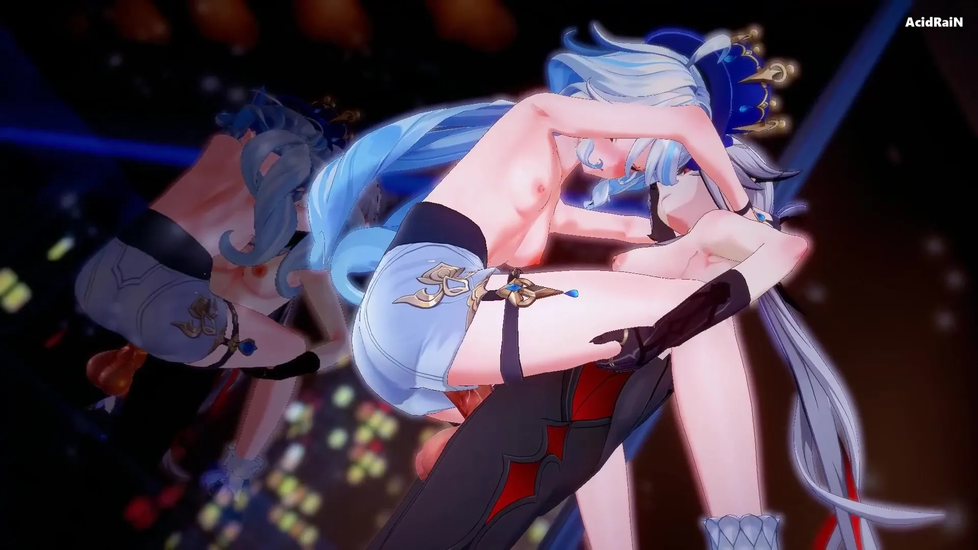 Furina x Arlecchino Futa sex video (Genshin impact)