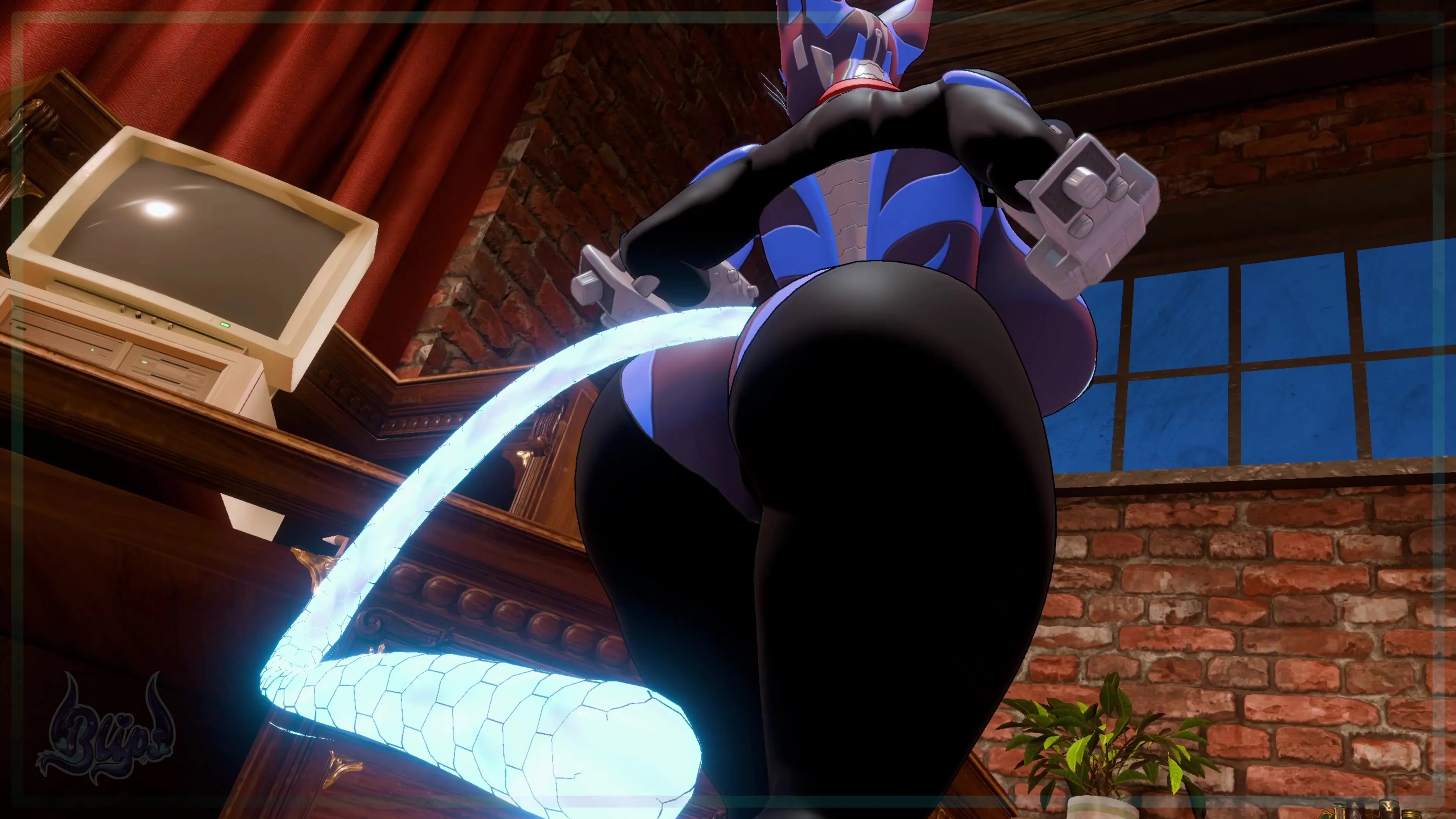 BlipsVR - Warframe Cat Girl Valkyr Services BIG Cock