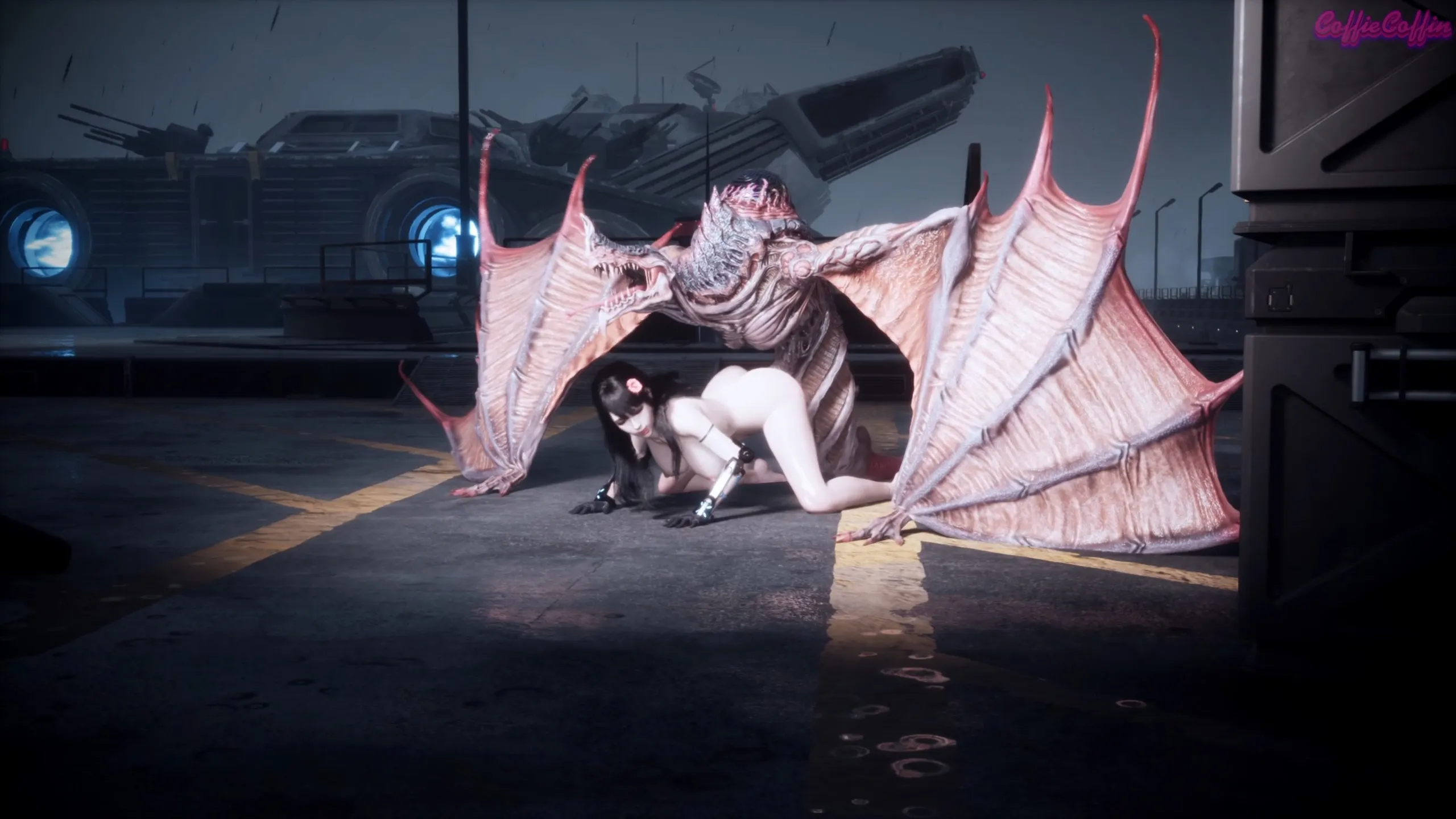 Operation Lovecraft - Juzi and big flying creatures