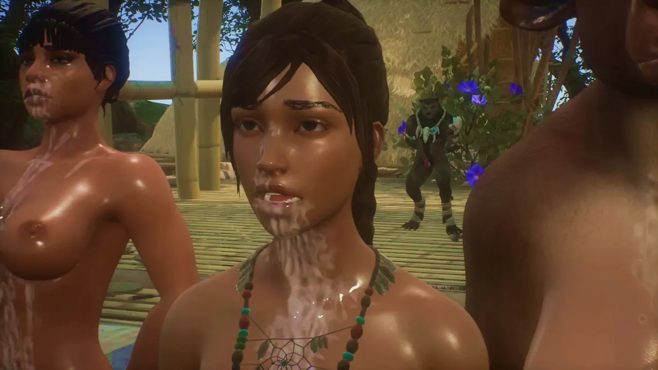 Harem Girls Serve the Jungle King CUM COVERED FUCKING
