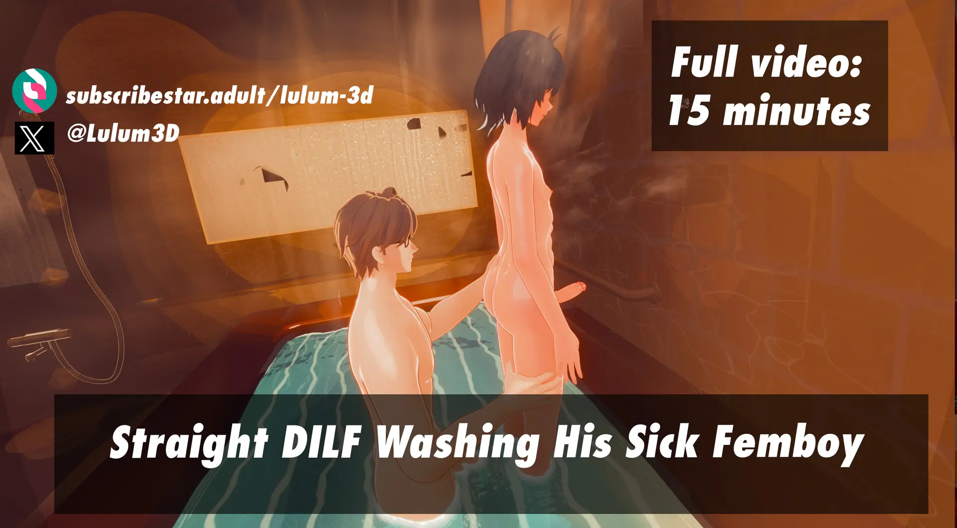Straight Dad Helps his Sick Son Take a Shower
