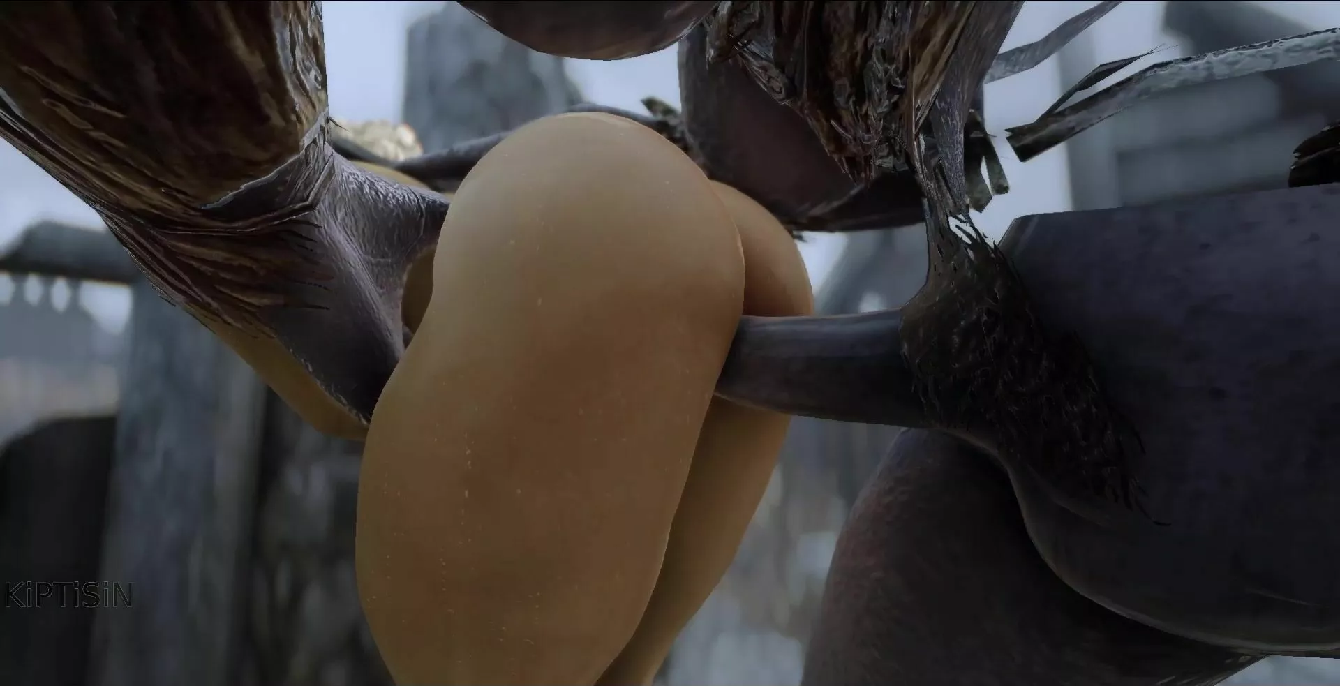 High Elf Rides Futa Giant Cock