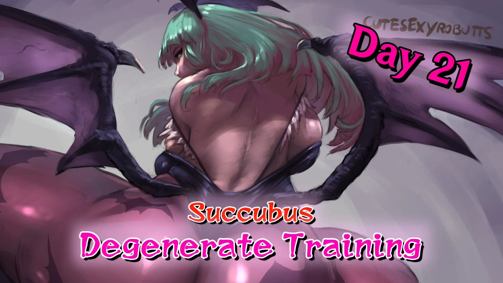 [Animated and Voiced JOI] Succubus Degenerate Training Day 21 [Monster Fucking]