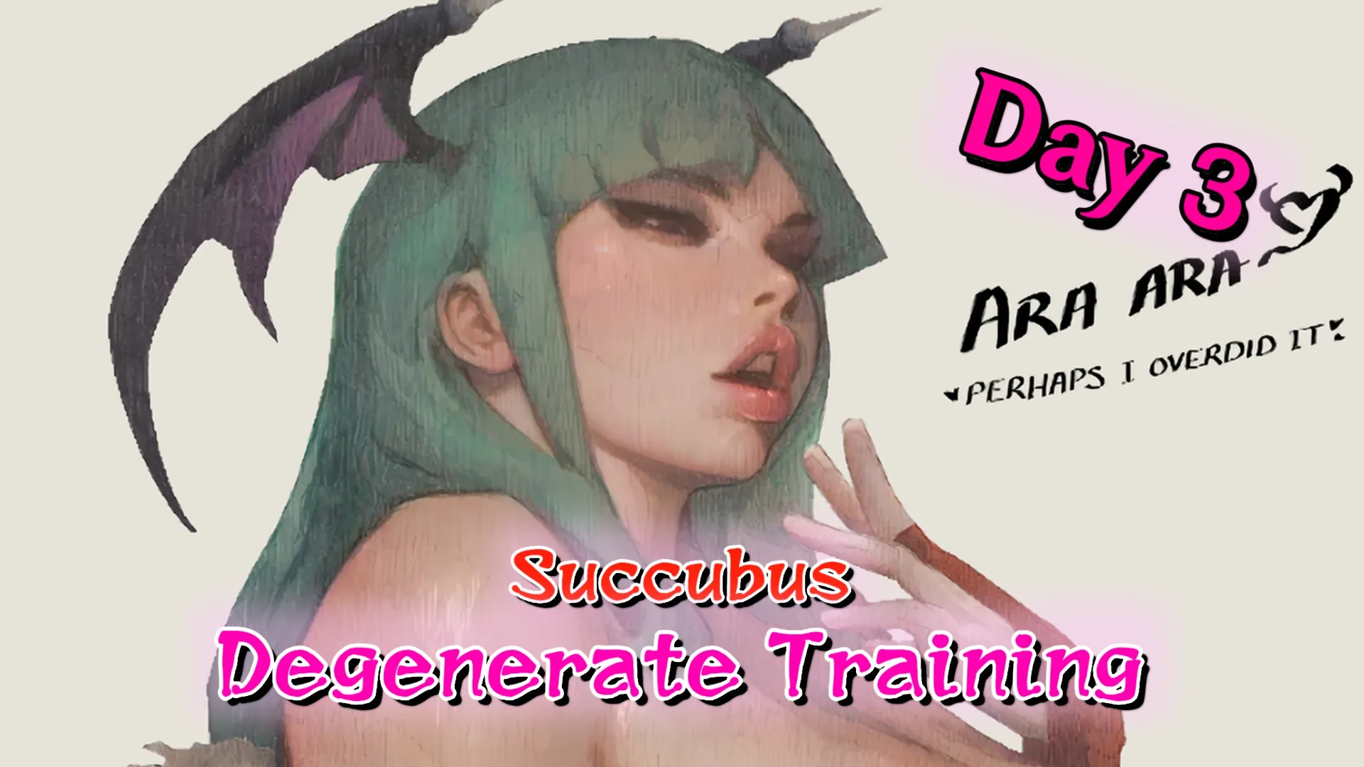 [Animated and Voiced JOI] Succubus Degenerate Training Day 3 [Soft Femdom, Paizuri]