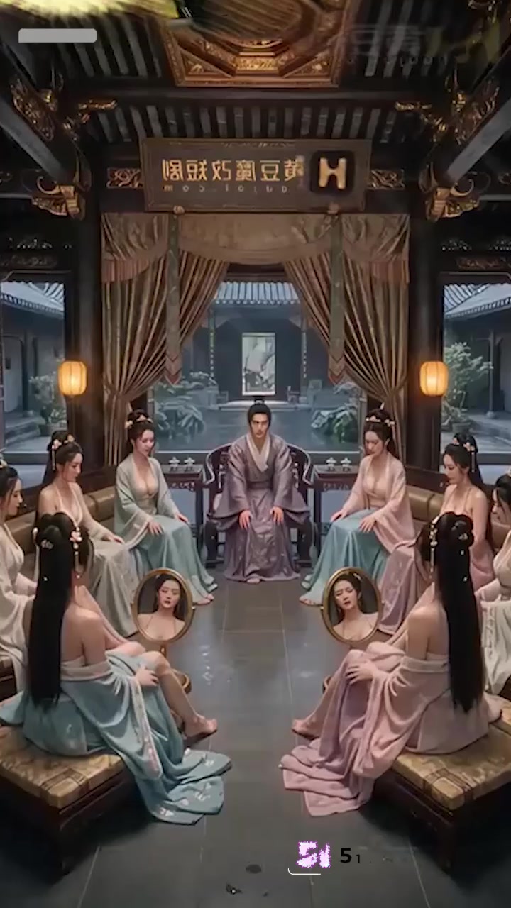 AI成人短剧 唐伯虎点秋香 第1集 唐伯虎开后宫 先拿秋香下手尺度超大！